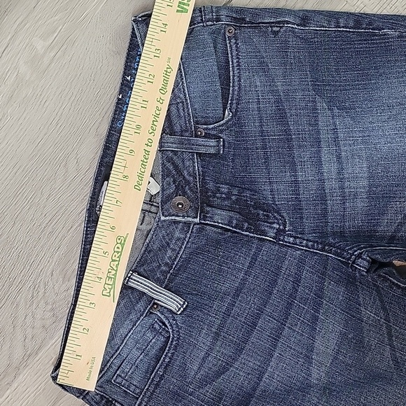 Volcom super skinny low rise distressed patch jeans 9 - Picture 3 of 14